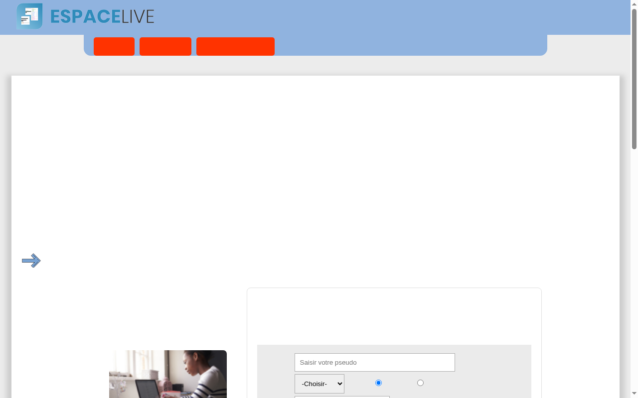 Espace.live est un service de tchat ado avec cam et appels audio avec ou sans inscription.